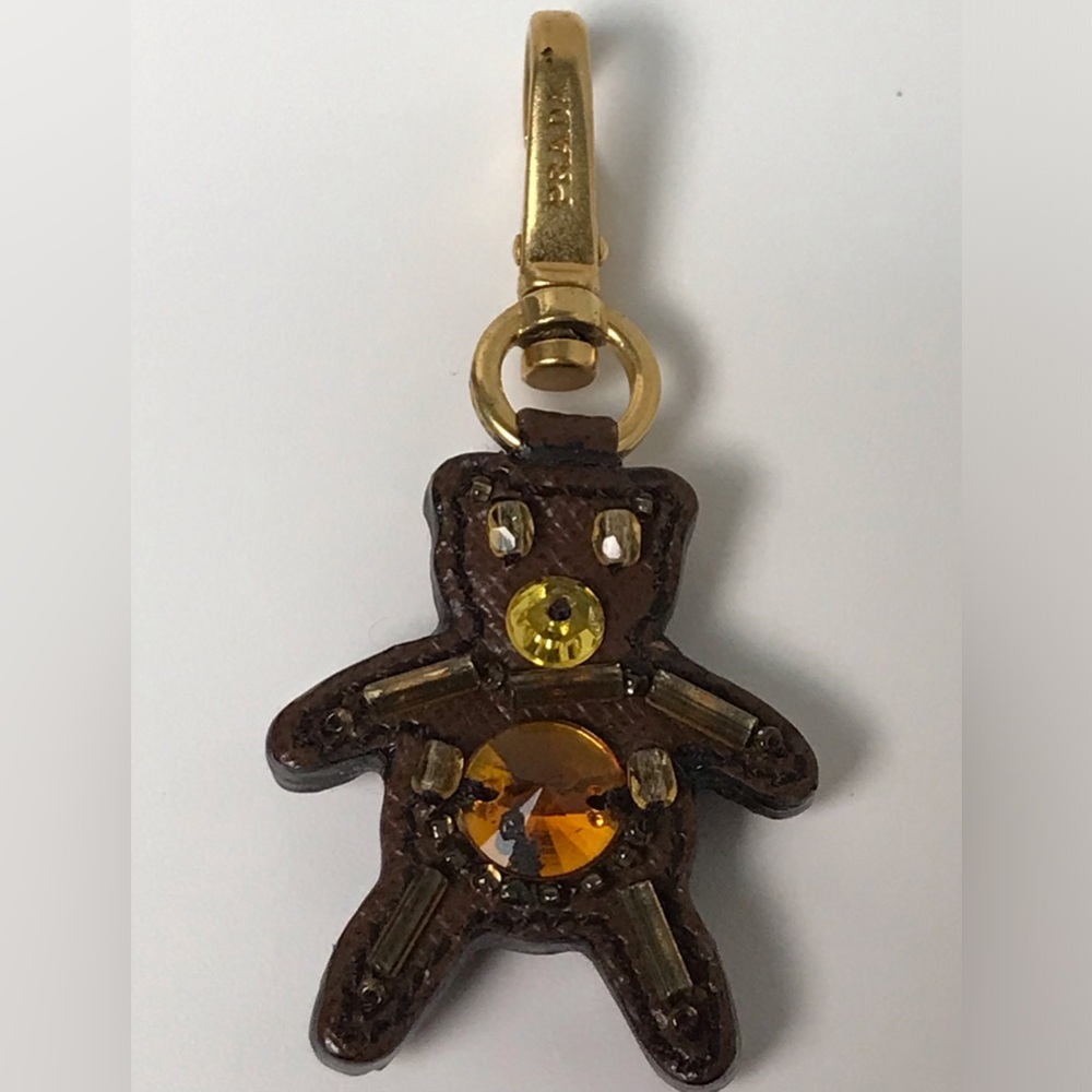 PRADA Leather Teddy Bear Keychain/ Bag Charm π»ππ₯ - Picture 4 of 13